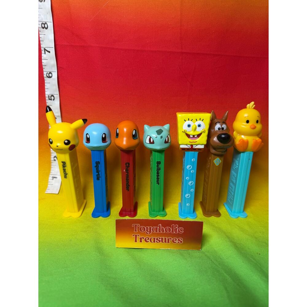 Pokémon SpongeBob Scooby Doo Pez Dispensers
